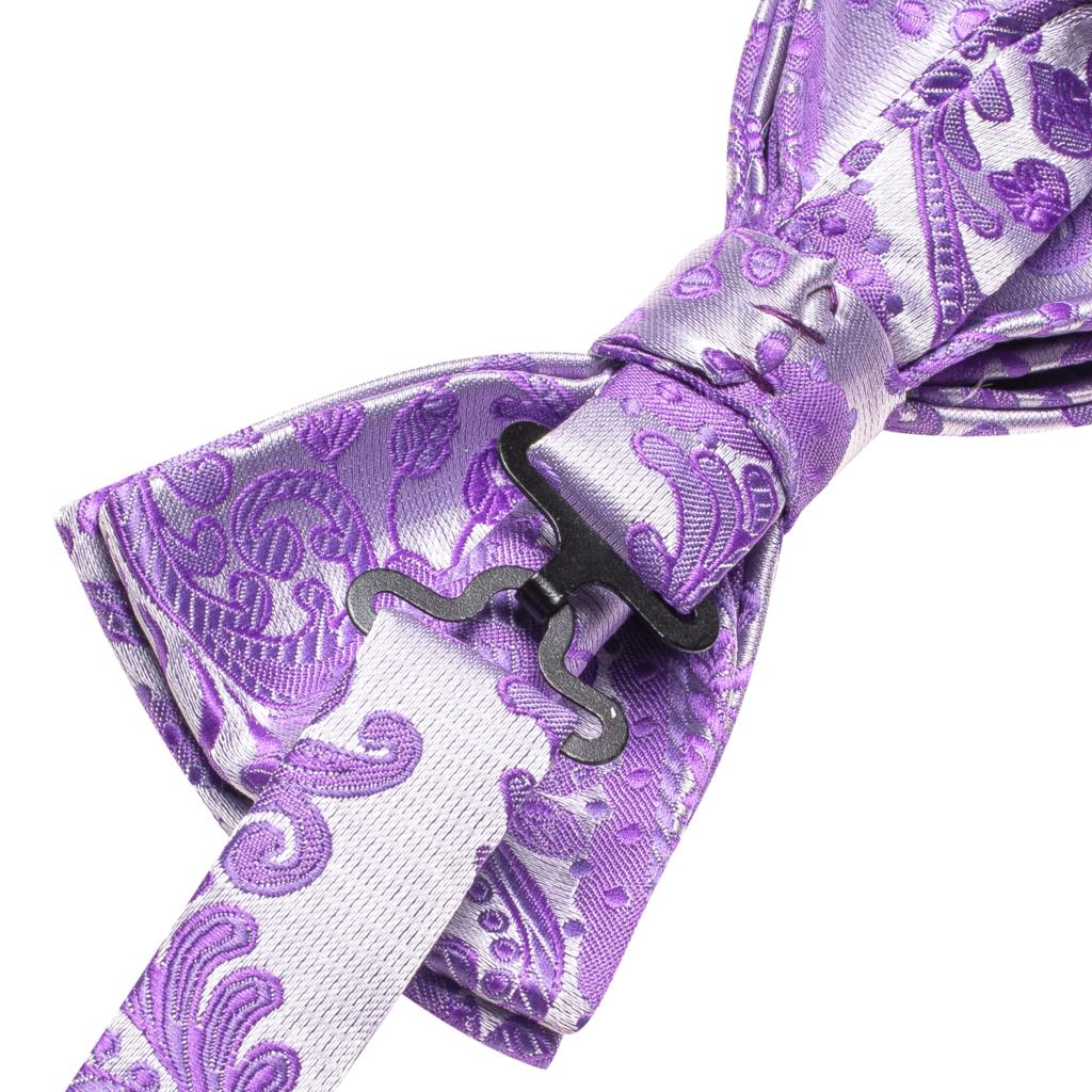 보라색 라일락 라벤더 팬지 바이올렛 실크 망 나비 넥타 - Bow Tie Pre Tied 리뷰 및 가격