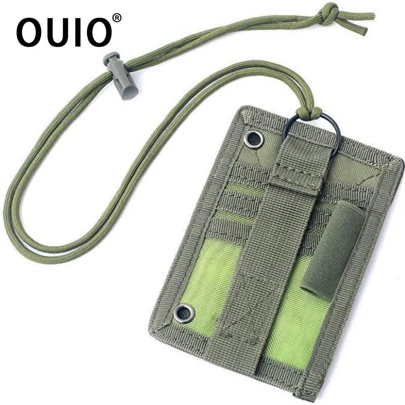 OUIO 전술 ID 카드 홀더 후크 루프 패치 투어 가 - Lanyard Badge Holder 리뷰 및 가격