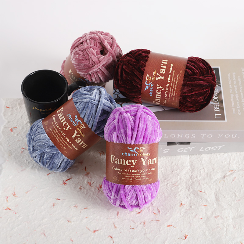 셔닐 따뜻한 벨벳 원사 2팩, 롤당 100g, 총 20 - Woven Scarf Blanket 리뷰 및 가격