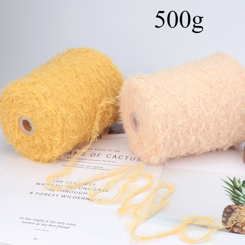 500g 테디 벨벳 압연 양모 원사, 모조 모피 밍크  - Woven Scarf Blanket 리뷰 및 가격