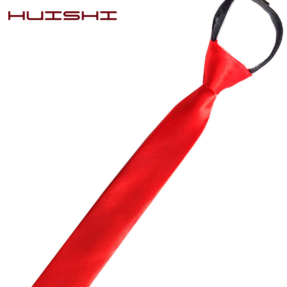 HUISHI Pre-tied 지퍼 타이 넥 남성 스키니 - Skinny Tie Men 리뷰 및 가격
